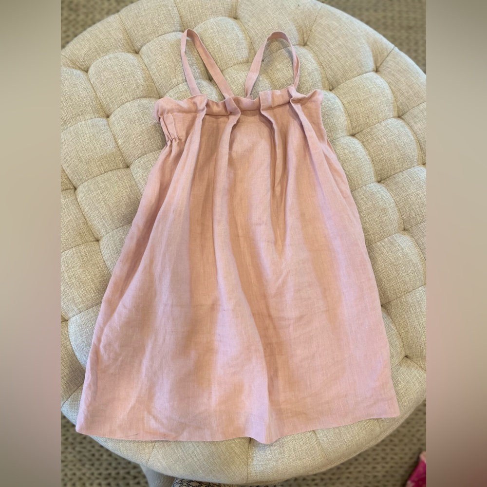 Nueces made in Spain Pink Sleeveless linen Dress size 8